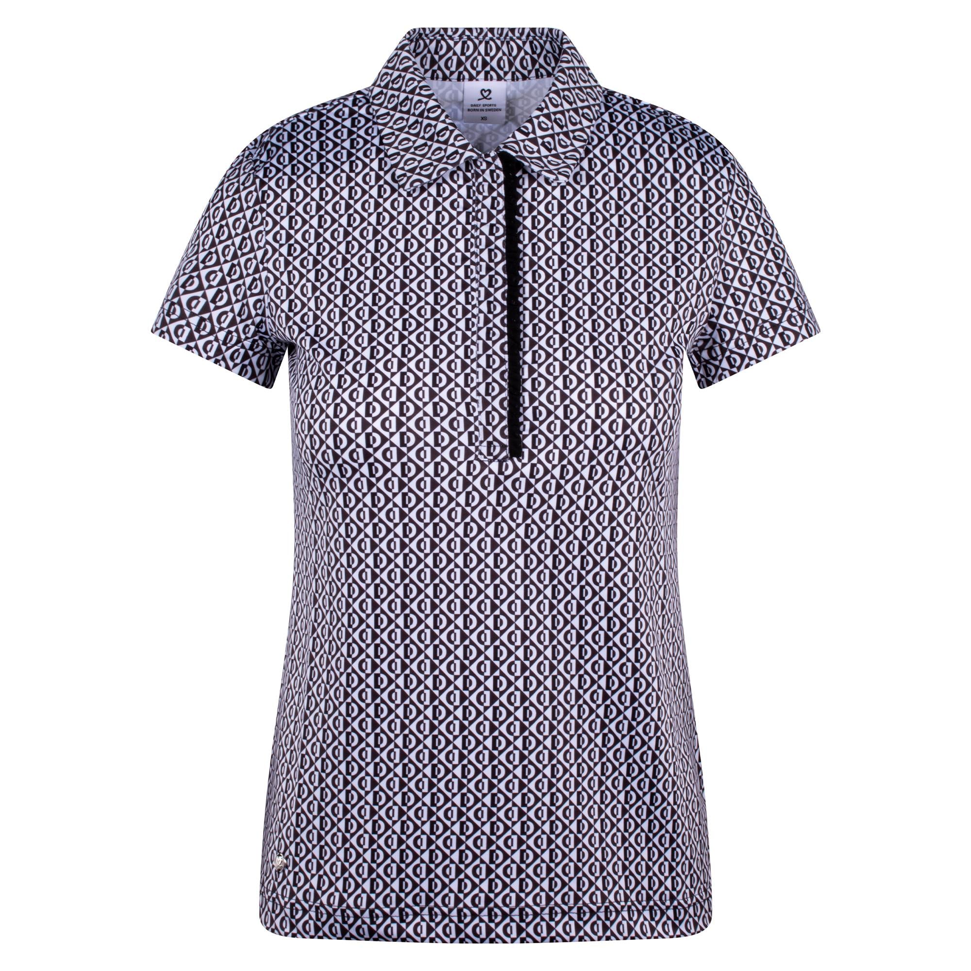 Daily Sports Diamond Ladies Golf Polo Shirt Black